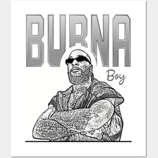 Burna Boy // Rapper / Black retro Posters and Art